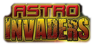 Astro Invaders title screen for Nintendo DS